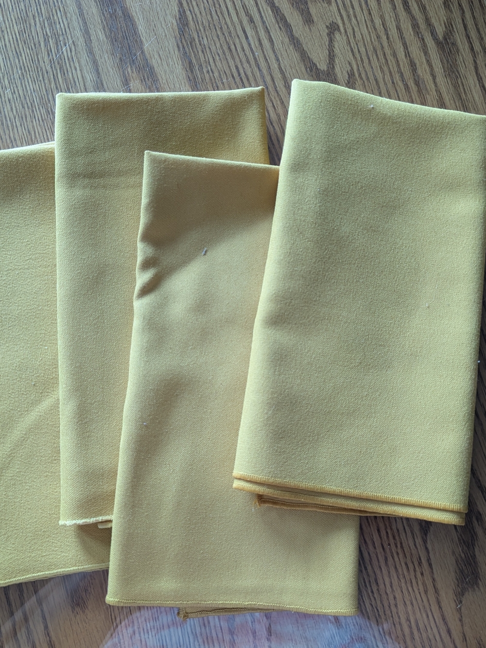 Gold Fabric Napkins - Set of 4
